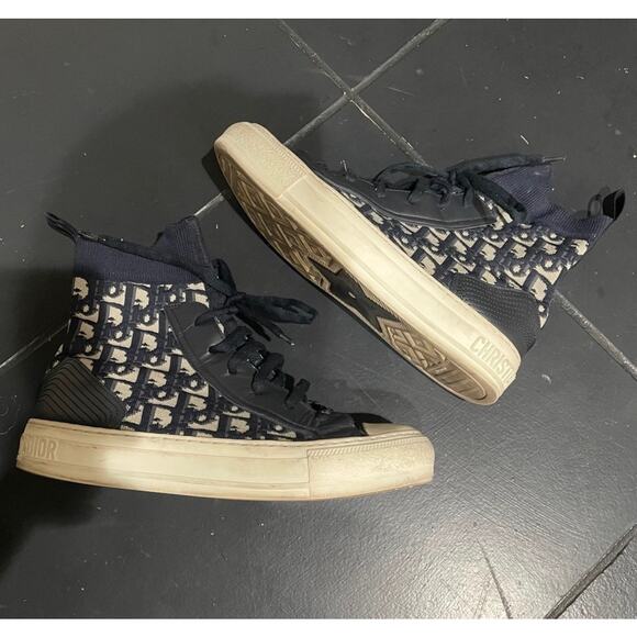 Christian Dior oblique slip on high top sneakers - Picture 4 of 9